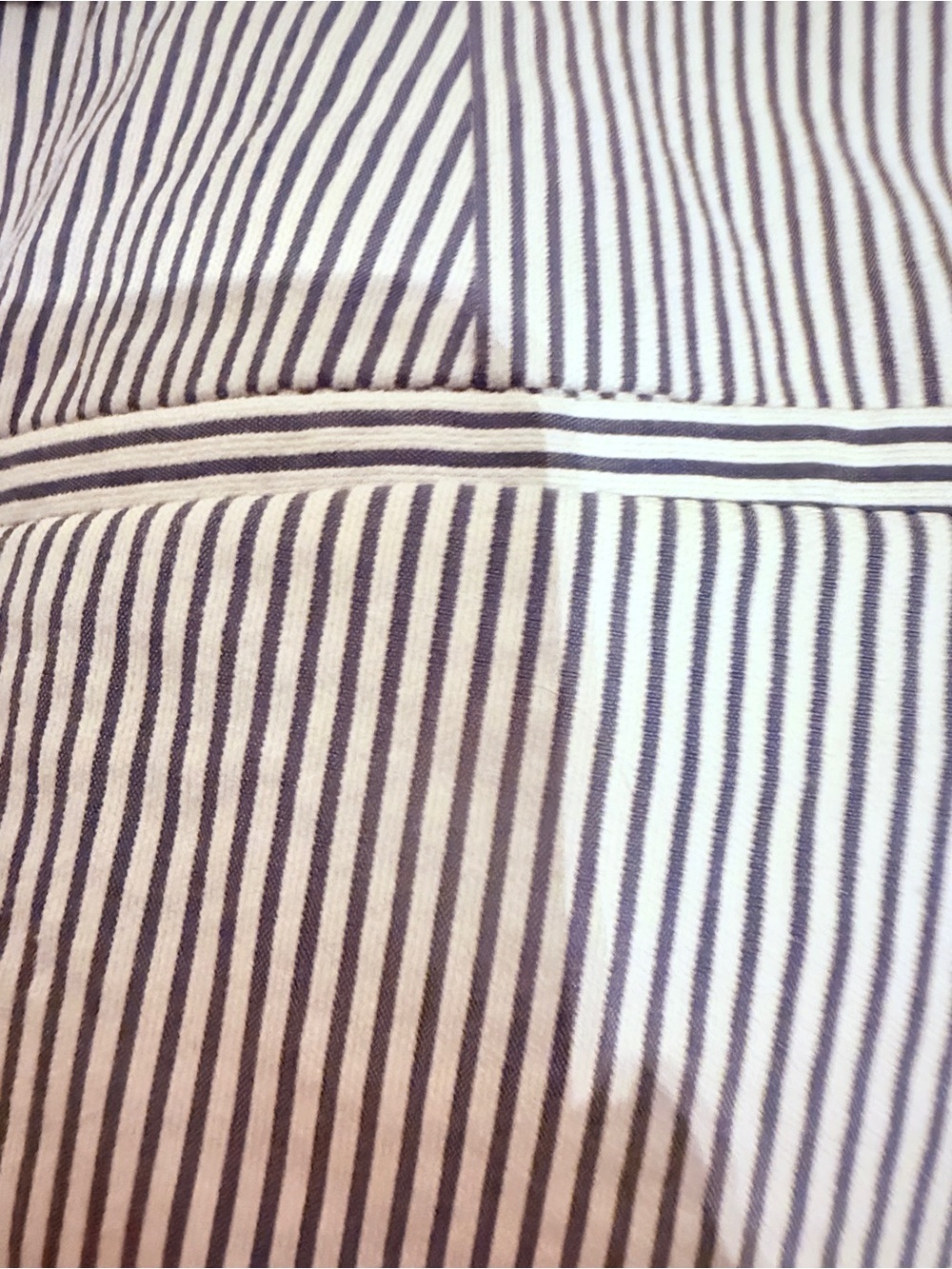 Ann Taylor The Ankle Pant in Seersucker, Ocean Oasis Stripe, Sz 8, euc - Picture 8 of 10